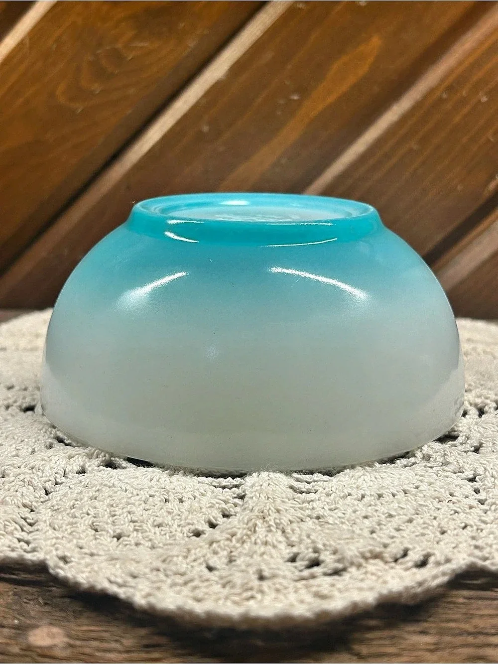Vintage 1950s Fire-King Turquoise Ombre Bowls - Set of 2